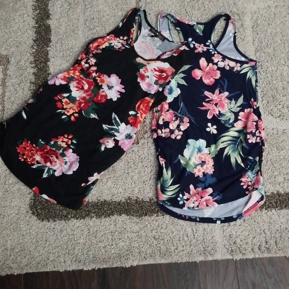 2 maternity racerback tanks